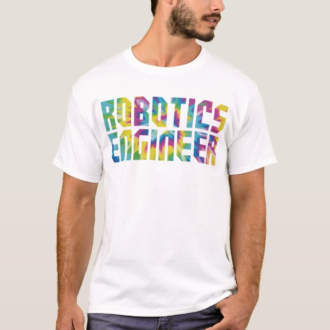 Robotics Ingenjör Robotics Ingenjör Tie Dye Retro T Shirt (Framsida)