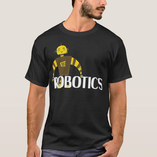 Robotics Ingenjör Technology Engineering Robots Lo T Shirt (Framsida)