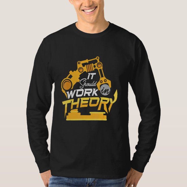 Robotics Maskin Learning Robot Robotics Engineeri T Shirt (Framsida)