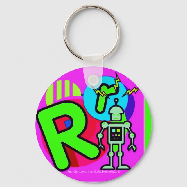 "ROBOTICS!" NYCKELRING (Framsida)
