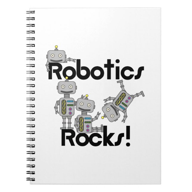 Robotics Sten Anteckningsbok Med Spiral (Framsidan)