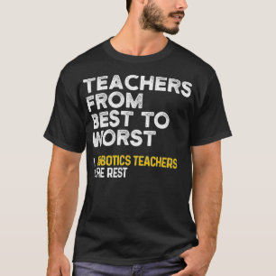 Robotics Teacher Best Worst Professor Gifts DA1 T Shirt