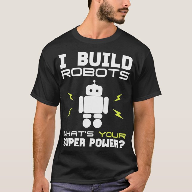 Robotics Team Tshirt Gift Robot Ingenjör T Shirt (Framsida)
