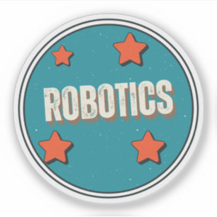 Robotik område för studier klistermärken
