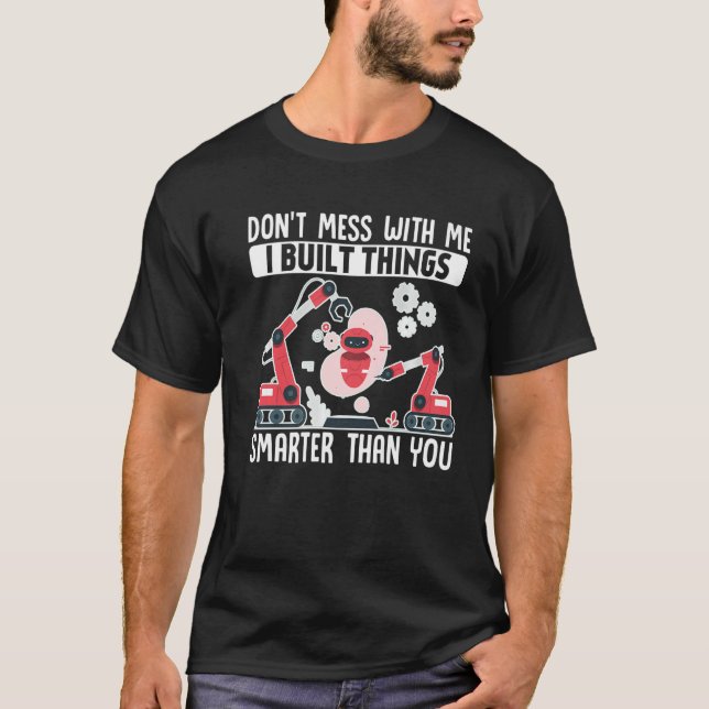 Robotiksteknik Maskininlärning Robot Gör Inte M T Shirt (Framsida)