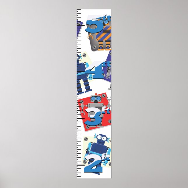 Robotillväxtdiagram Poster (Framsidan)