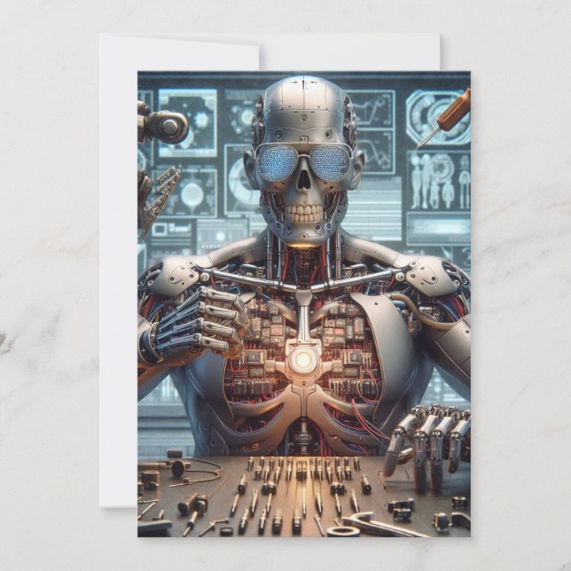 Robotingenjör Julkort (Framsida)