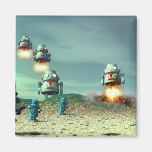 Robotinvasion från ovanför magneten V2 Magnet