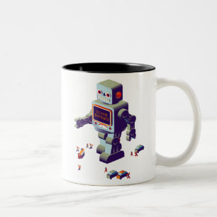 robotinvasionmugg Två-Tonad mugg