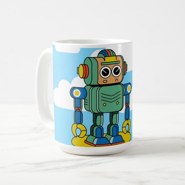 Robotisk Anpassningsbar Kaffe Mugg (Framsida vänster)