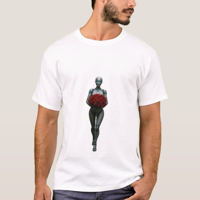 Robotisk design T-shirt (Framsida)