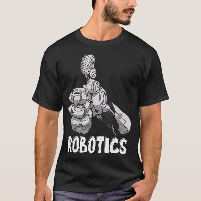 Robotiska tummar upp _1 t shirt (Framsida)