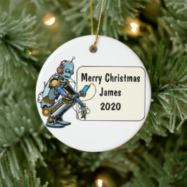 Robotiskt Anpassat Julfirande Julgransprydnad Keramik
