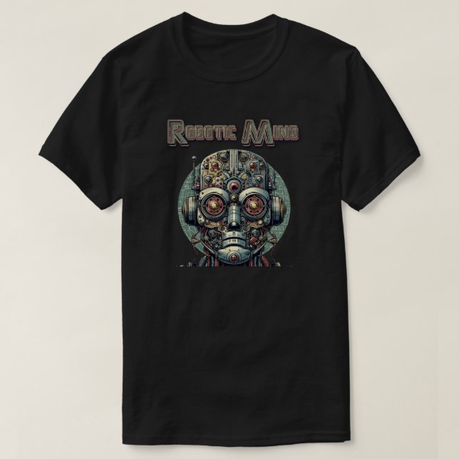 Robotiskt tänkande t shirt (Design framsida)