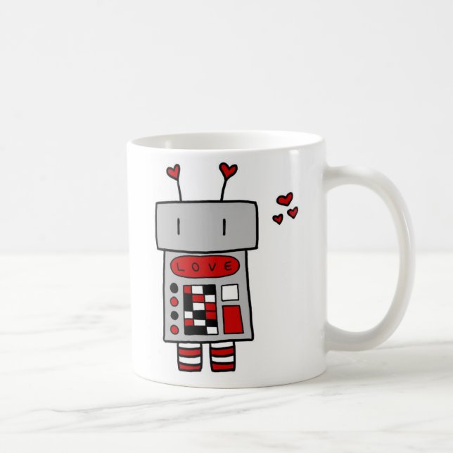 Robotkärlek Kaffemugg (Höger)