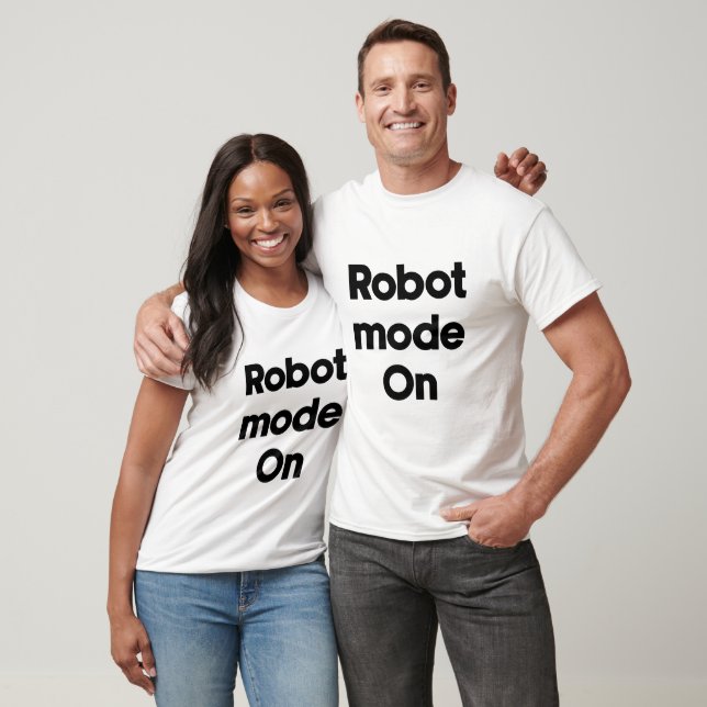 Robotläge På T Shirt (Unisex)