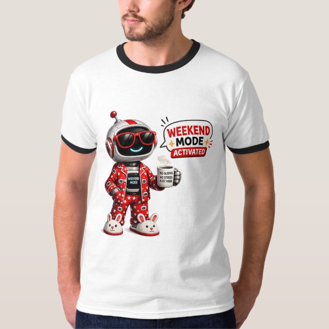 Robotmemes | Rolrig AI- och teknikhumor T Shirt (Framsida)