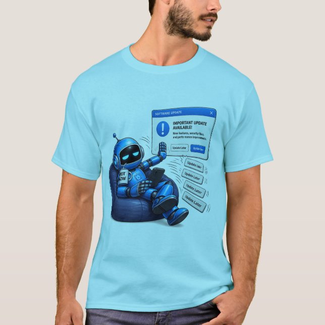 Robotmemes | Rolrig AI- och teknikhumor T Shirt (Framsida)