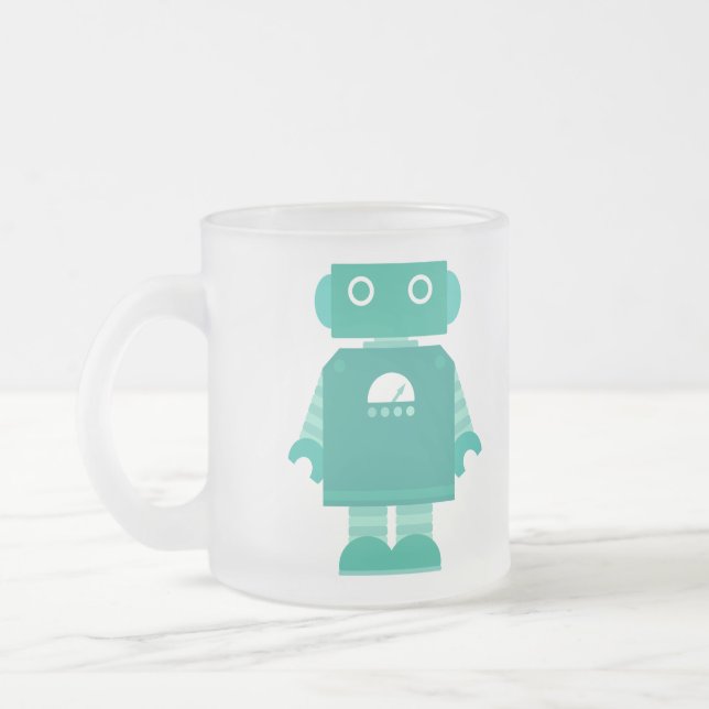 Robotmugg Frostad Glasmugg (Vänster)