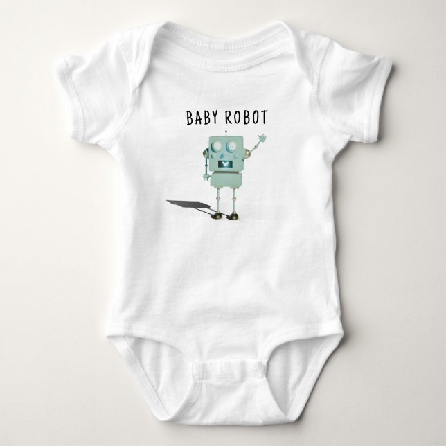 Robotpojke Baby Shower  T Shirt (Framsida)