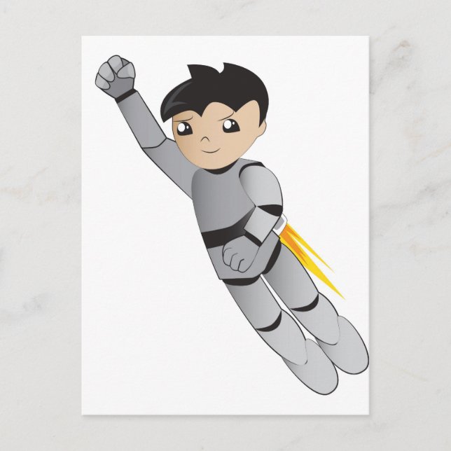 Robotpojke Vykort (Framsida)