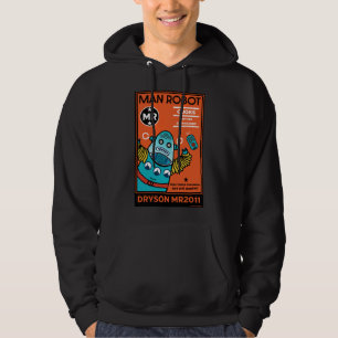 Robotpresenter för årsdag eller bröllop hoodie