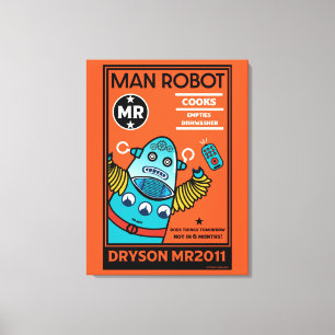 Robotpresenter för årsdag eller bröllop Tvåtons C Canvastryck