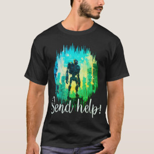 Roboträddning: Röd och Blå Mech i nöd T Shirt