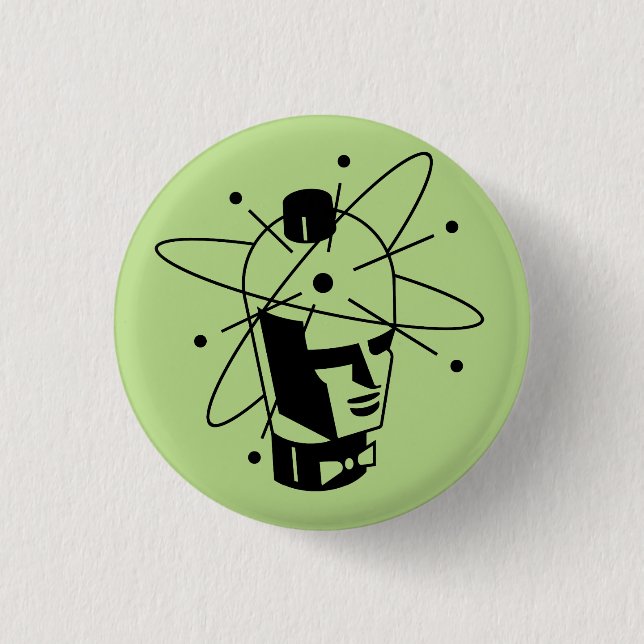 Robotron vakuumrör klämmer fast knapp (Framsida)