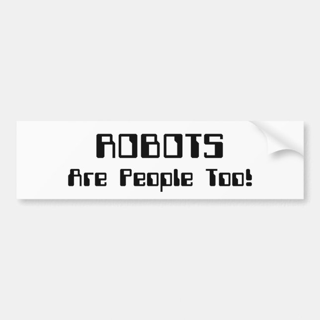 ROBOTS är också människor! Bildekal (Framsidan)
