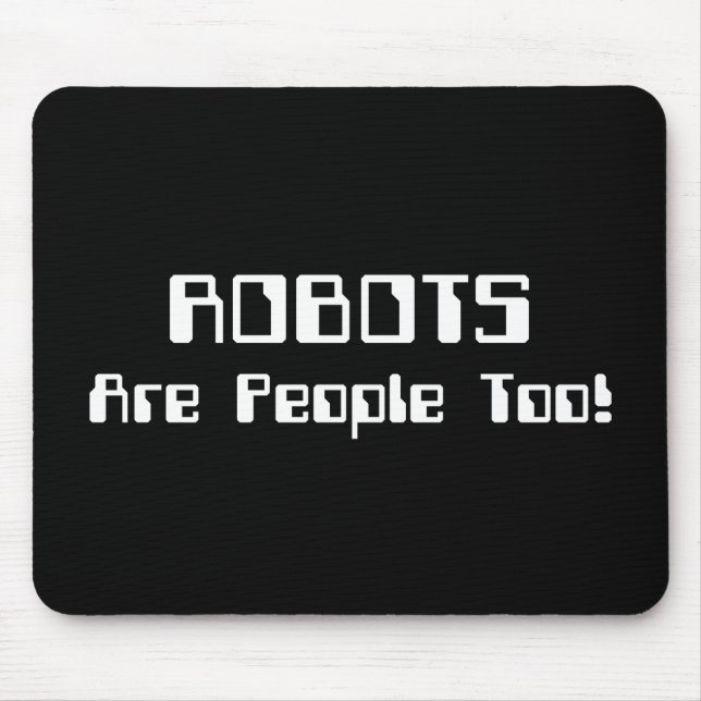 ROBOTS är också människor! Musmatta (Framsidan)