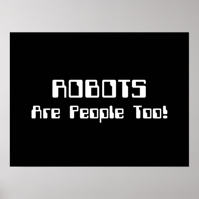 ROBOTS är också människor! Poster (Framsidan)