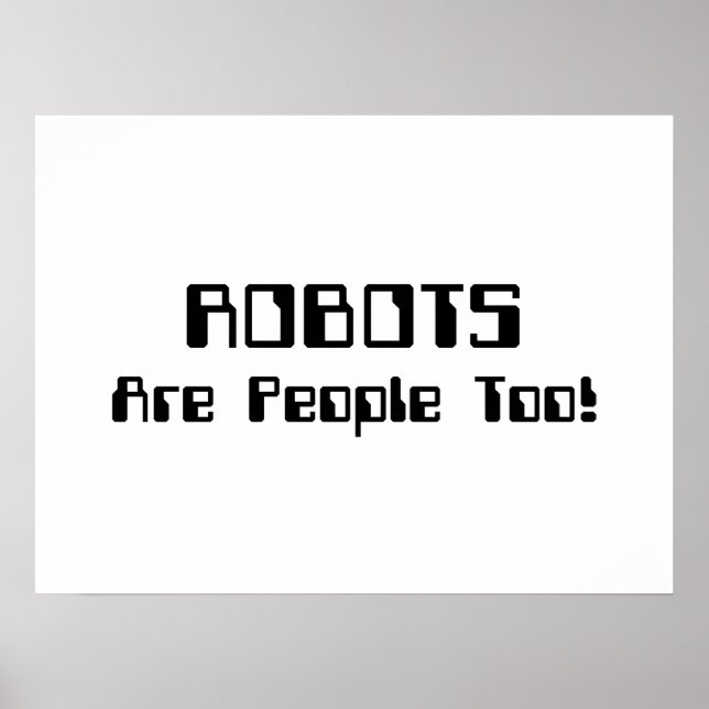 ROBOTS är också människor! Poster (Framsidan)