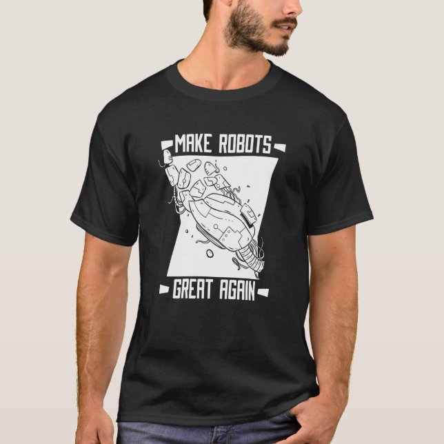 Robots Artificial Intelligence Ai Robotics T Shirt (Framsida)
