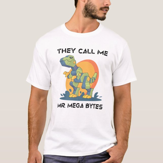 Robots - de kallar mig Mega Bytes - Dinosaur - T Shirt (Framsida)