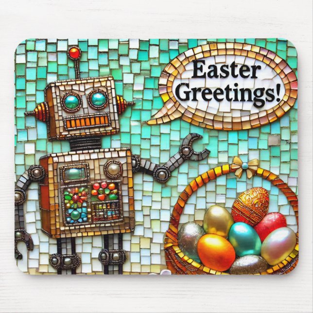 ROBOT'S EASTER GREETINGS Eggs ~  Musmatta (Framsidan)