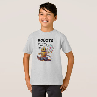 Robots vill bara ha roligt t shirt