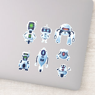Robots Vinyl Stickers Klistermärken