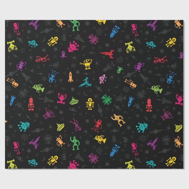 Robotsjal Presentpapper (Platt)