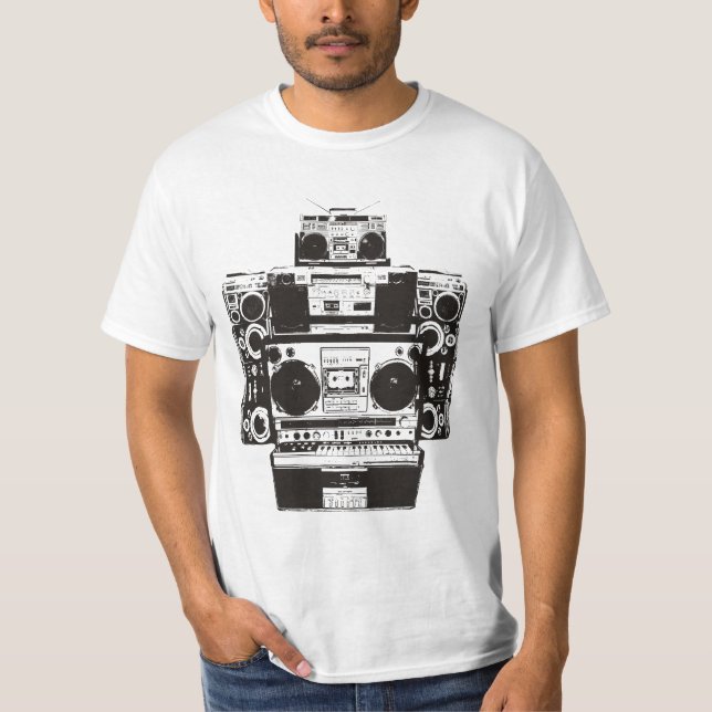 Robotsten Beatbox Tee Shirt (Framsida)