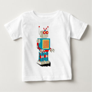 Robotteckentecknad T-shirt