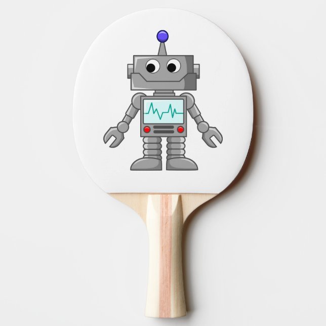 Robottecknad Pingisracket (Baksidan)