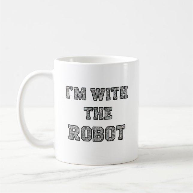 Robottext Kaffemugg (Vänster)