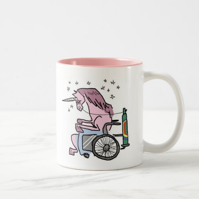 RobotUnicornattack Två-Tonad Mugg (Höger)