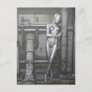 Robotwoman Vykort