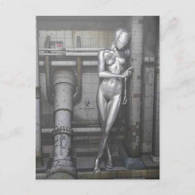 Robotwoman Vykort (Framsida)