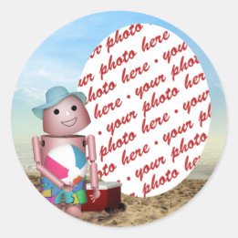 Robox9 glömde solskärmen! runt klistermärke