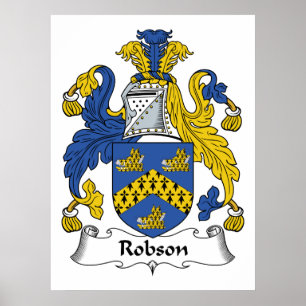 Robson familjvapensköld poster