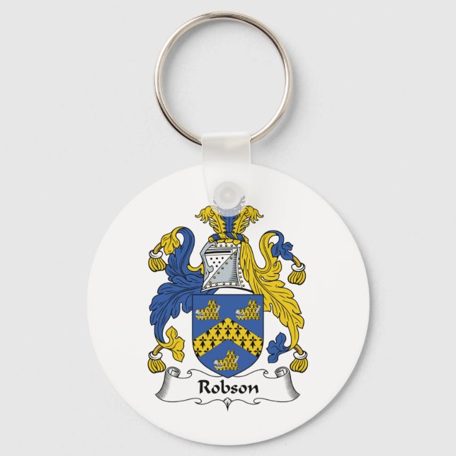Robson Family Crest Nyckelring (Framsida)