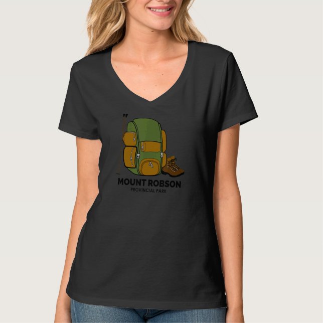 Robson Provincial Park Backpack T Shirt (Framsida)